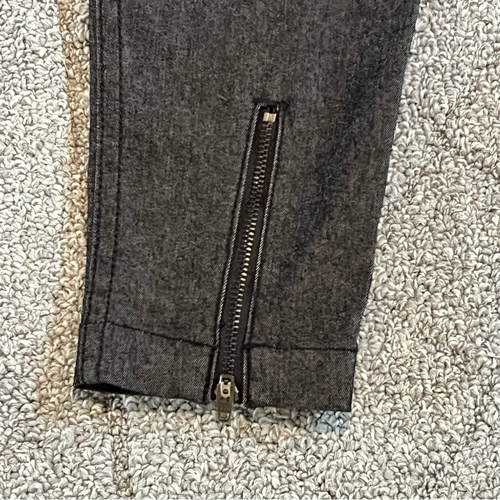 Lole Jeans Womens Size 8 Gray Ankle Zipper Pockets Stretch Denim - Picture 9 of 10